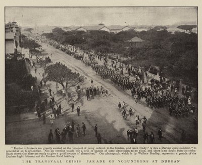 La Crisi del Transvaal, Parata di Volontari a Durban da English Photographer