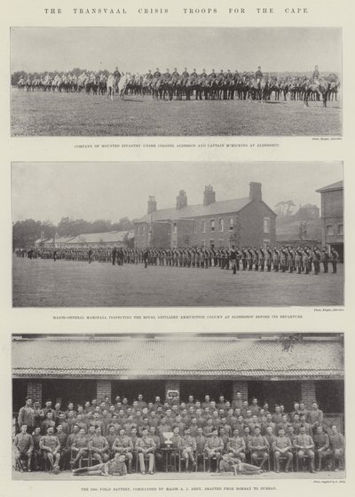 La crisi del Transvaal, truppe per il Capo da English Photographer