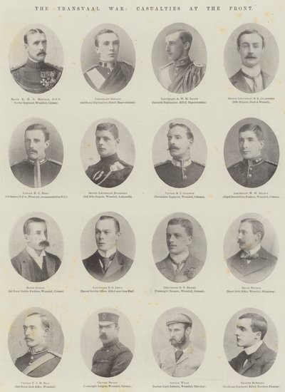 La guerra del Transvaal, vittime al fronte da English Photographer