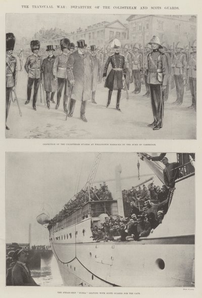La Guerra del Transvaal, Partenza delle Guardie Coldstream e Scozzesi da English Photographer