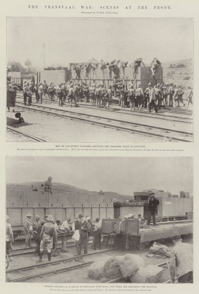 La guerra del Transvaal, scene al fronte da English Photographer