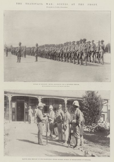La guerra del Transvaal, scene al fronte da English Photographer