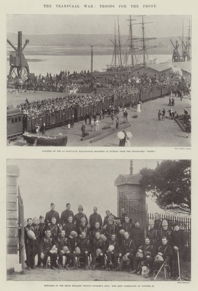 La guerra del Transvaal, truppe per il fronte da English Photographer