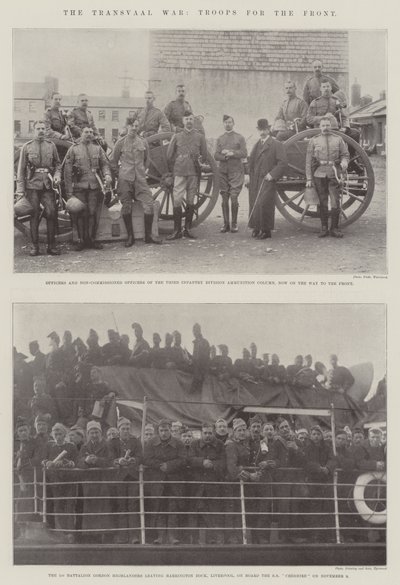 La guerra del Transvaal, truppe per il fronte da English Photographer
