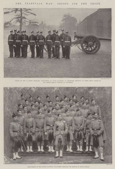 La guerra del Transvaal, truppe per il fronte da English Photographer