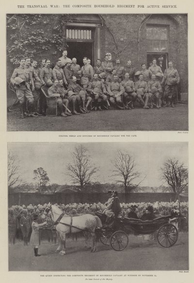 La guerra del Transvaal, il reggimento composito della casa reale per il servizio attivo da English Photographer