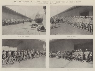 La guerra del Transvaal, i Seaforth Highlanders a Città del Capo da English Photographer