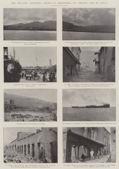 I disastri vulcanici, scene in Martinica, St Vincent e St Lucia da English Photographer