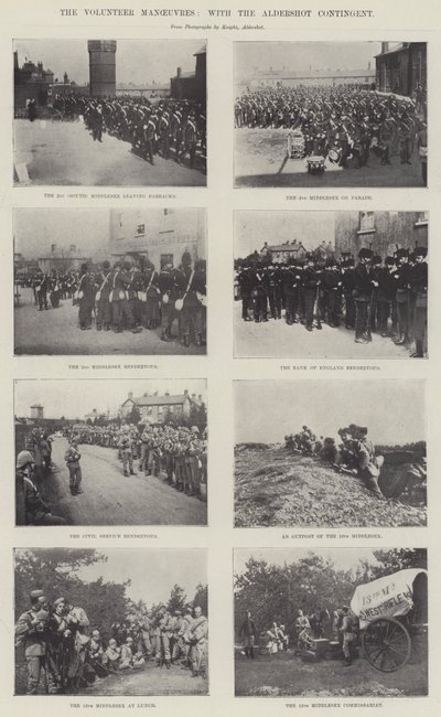 Le manovre dei volontari, con il contingente di Aldershot da English Photographer