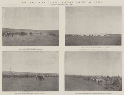 La guerra, con la colonna del Generale Buller a Frere da English Photographer