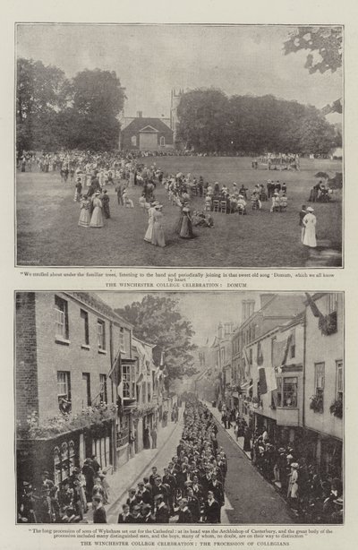 La Celebrazione del Winchester College da English Photographer