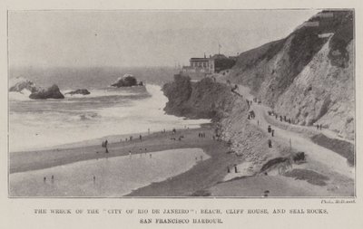 Il naufragio della Città di Rio de Janeiro, Spiaggia, Cliff House e Seal Rocks, Porto di San Francisco da English Photographer