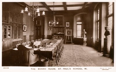 La sala del consiglio della St Pauls School da English Photographer