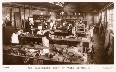La falegnameria della St Pauls School da English Photographer