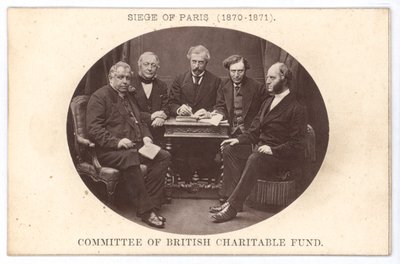 Il comitato del British Charitable Fund, assistendo i poveri durante l