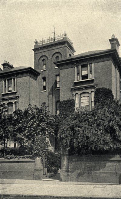 Casa di Theodore Watts-Dunton a Putney Hill da English Photographer