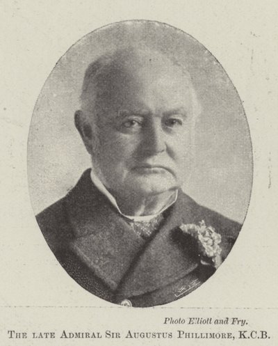 Il defunto Ammiraglio Sir Augustus Phillimore, KCB da English Photographer