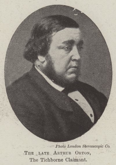 Il defunto Arthur Orton, il pretendente Tichborne da English Photographer