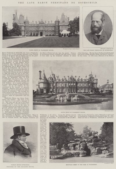 Il defunto barone Ferdinand de Rothschild da English Photographer