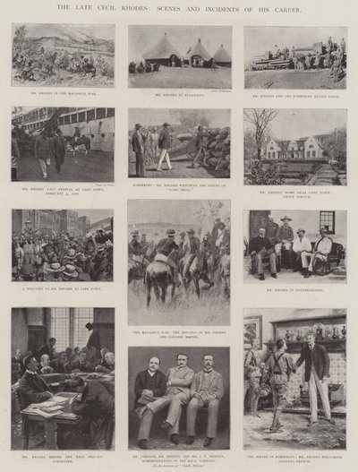 Il Defunto Cecil Rhodes, Scene e Incidenti della Sua Carriera da English Photographer