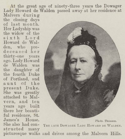 La Defunta Lady Howard de Walden da English Photographer
