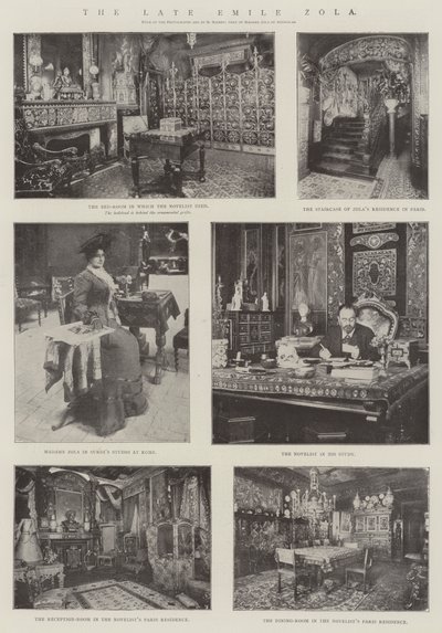 Il defunto Emile Zola da English Photographer