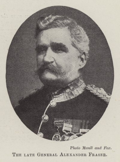 Il defunto Generale Alexander Fraser da English Photographer