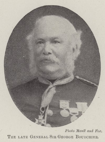 Il defunto generale Sir George Bourchier da English Photographer