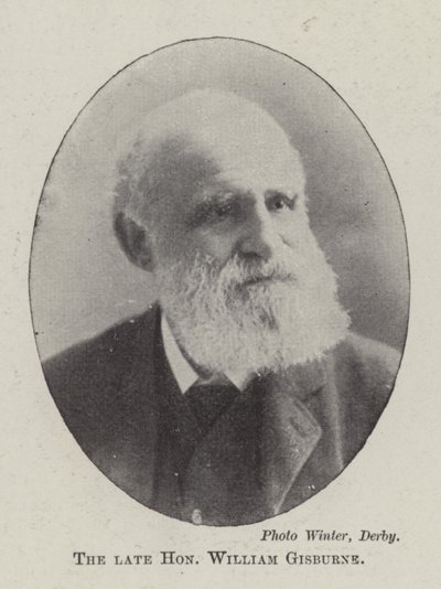 Il defunto Onorevole William Gisburne da English Photographer