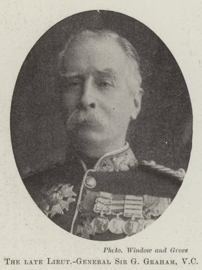 Il defunto Tenente Generale Sir G Graham, VC da English Photographer