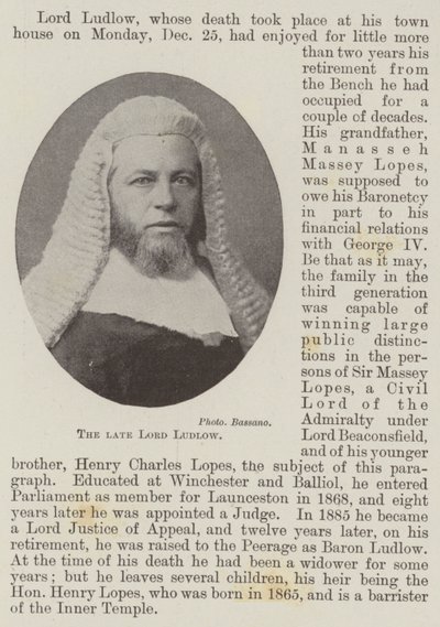 Il defunto Lord Ludlow da English Photographer