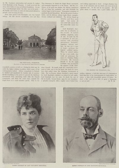 Il defunto Lord Randolph Churchill da English Photographer