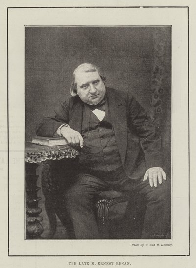 Il defunto M Ernest Renan da English Photographer