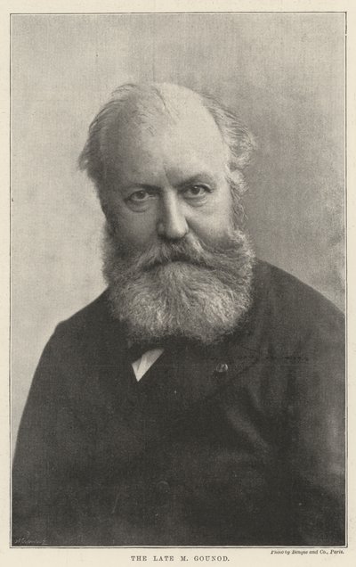 Il defunto M Gounod da English Photographer