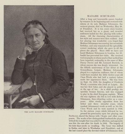 La defunta Madame Schumann da English Photographer