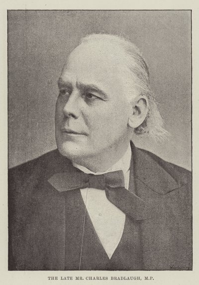Il defunto Mr Charles Bradlaugh, MP da English Photographer