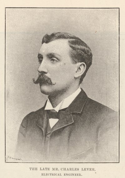 Il defunto Mr Charles Lever, ingegnere elettrico da English Photographer