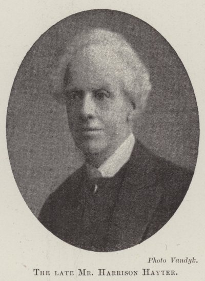 Il defunto signor Harrison Hayter da English Photographer