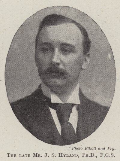 Il defunto signor J S Hyland, PhD, FGS da English Photographer