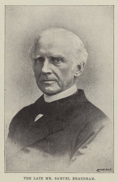 Il defunto Mr Samuel Brandram da English Photographer
