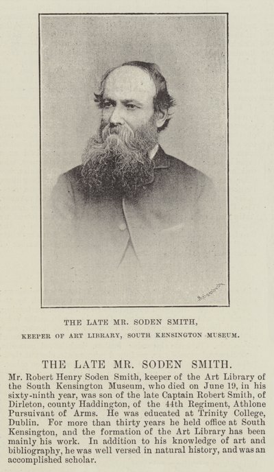 Il defunto signor Soden Smith, custode della biblioteca d