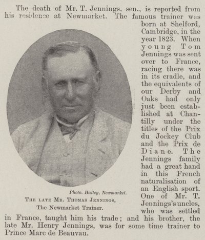 Il defunto Mr Thomas Jennings, l