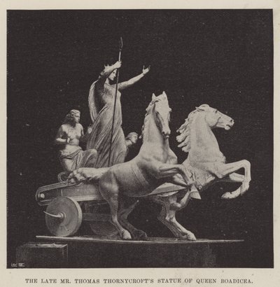 Statua della Regina Boadicea del defunto Signor Thomas Thornycroft da English Photographer