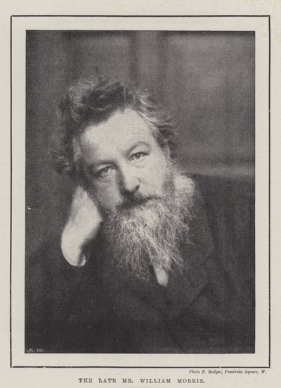 Il defunto Mr William Morris da English Photographer