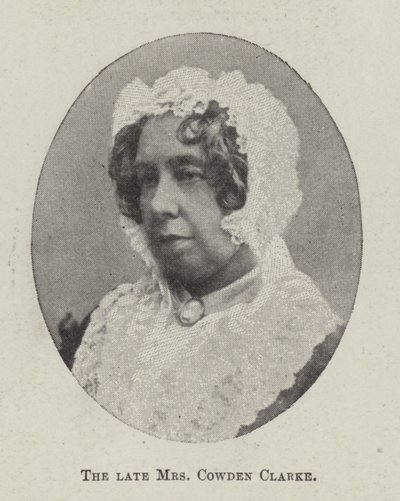 La defunta Mrs Cowden Clarke da English Photographer