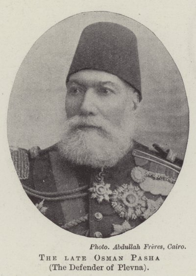 Il defunto Osman Pasha, il Difensore di Plevna da English Photographer