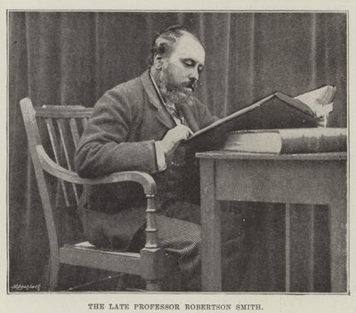 Il defunto Professor Robertson Smith da English Photographer