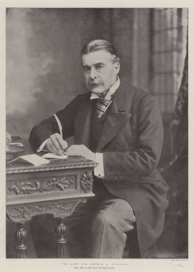 Il defunto Sir Arthur S Sullivan da English Photographer
