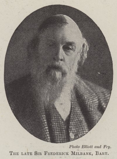 Il defunto Sir Frederick Milbank, baronetto da English Photographer