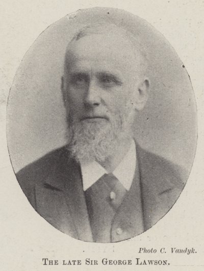 Il defunto Sir George Lawson da English Photographer